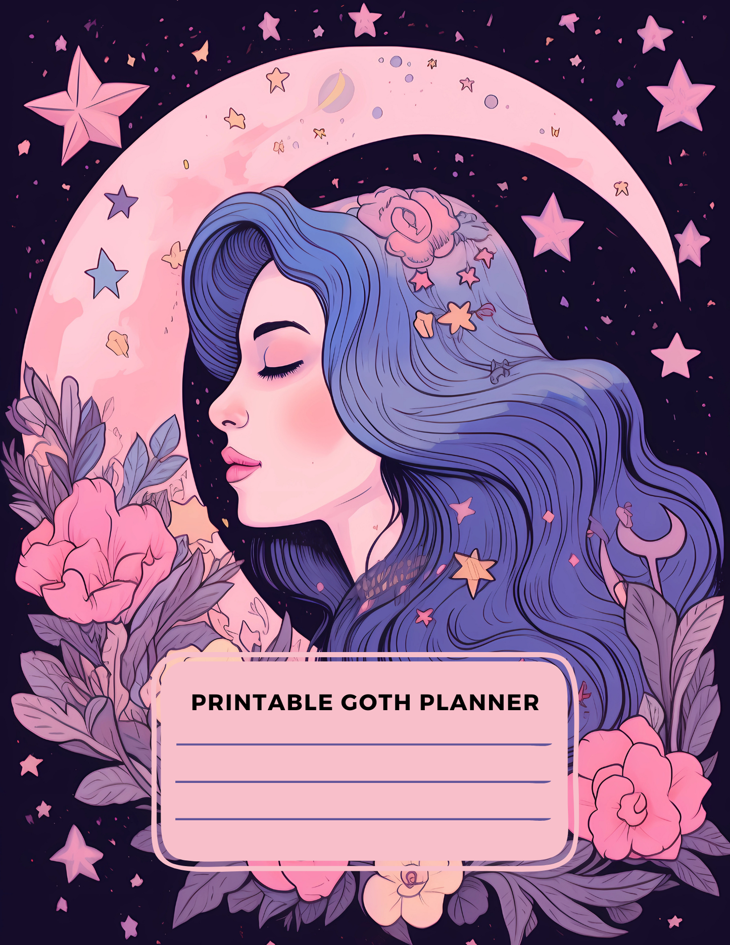 PASTEL GOTH PRINTABLE PLANNER