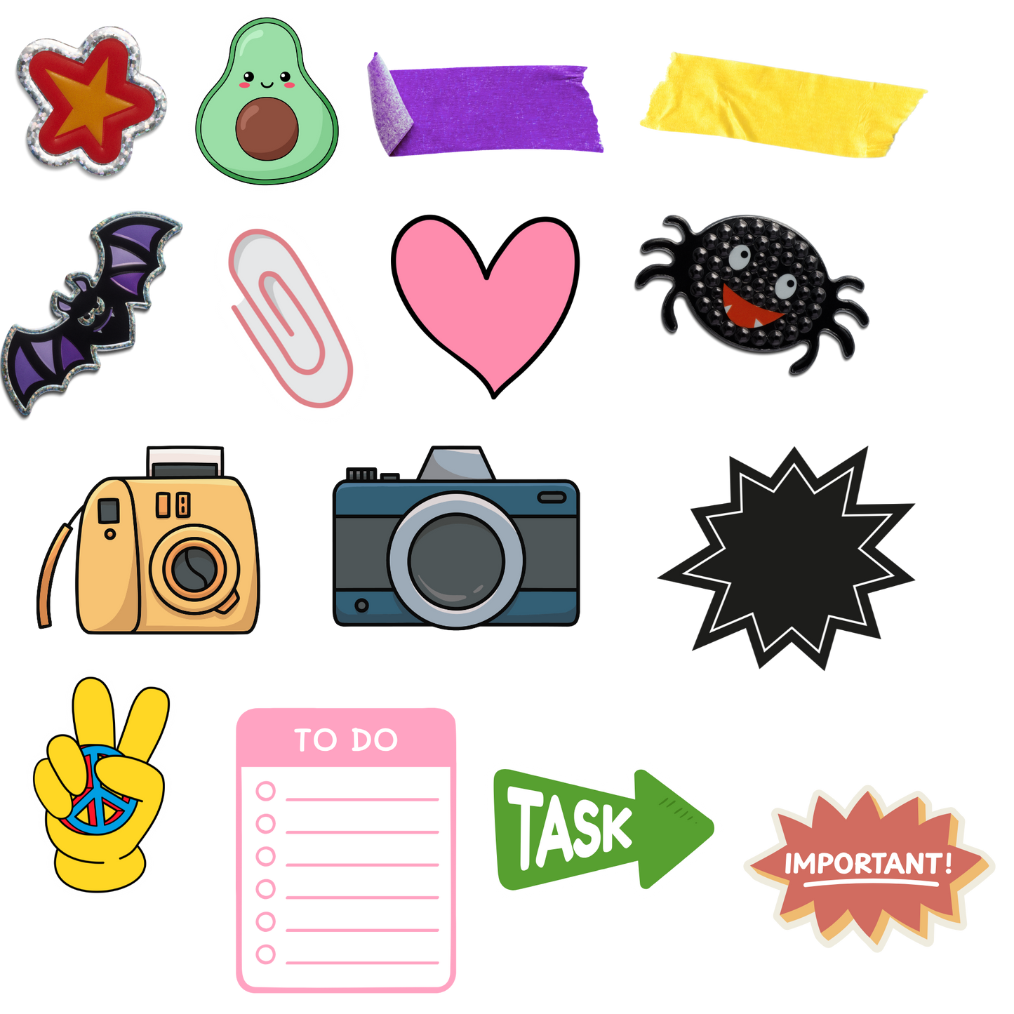 Digital Sticker Pack - 50 Fun & Creative Designs to Elevate Your Planner & Projects! ✨