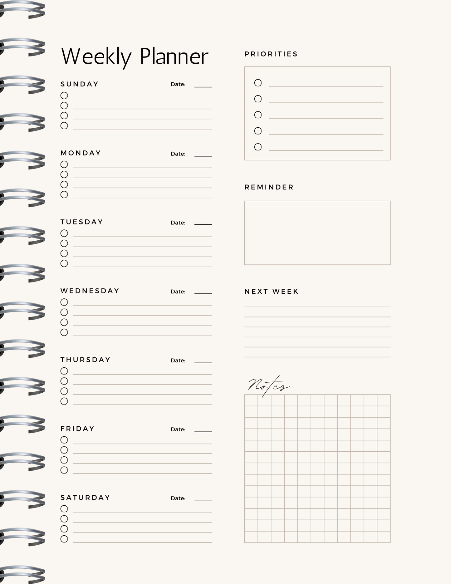 Chronic Illness Reflection Journal Digital Planner