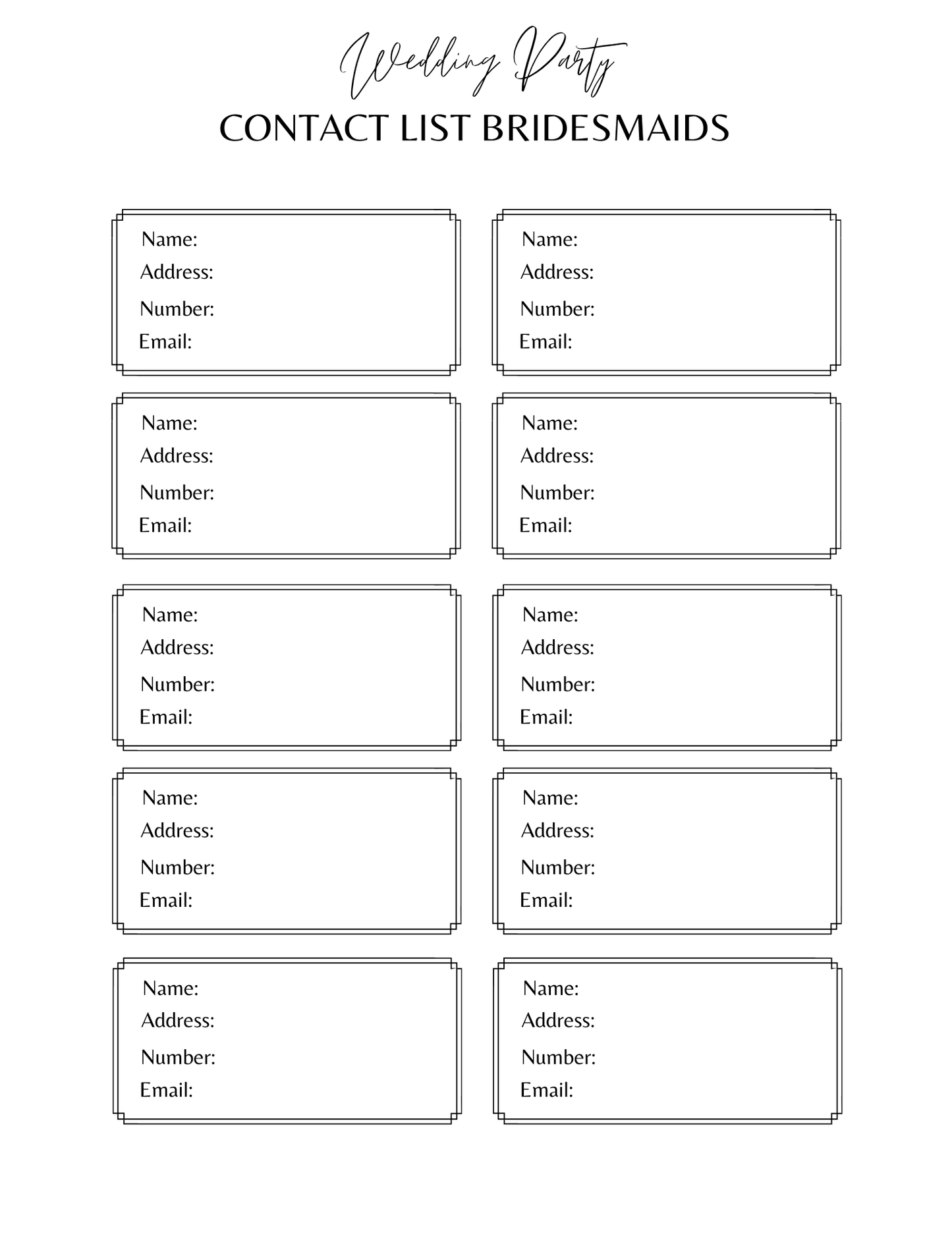 Wedding Digital Planner