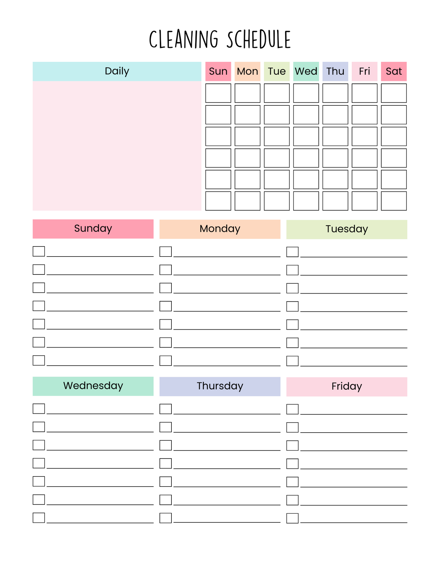 Ultimate Cleaning Planner Bundle