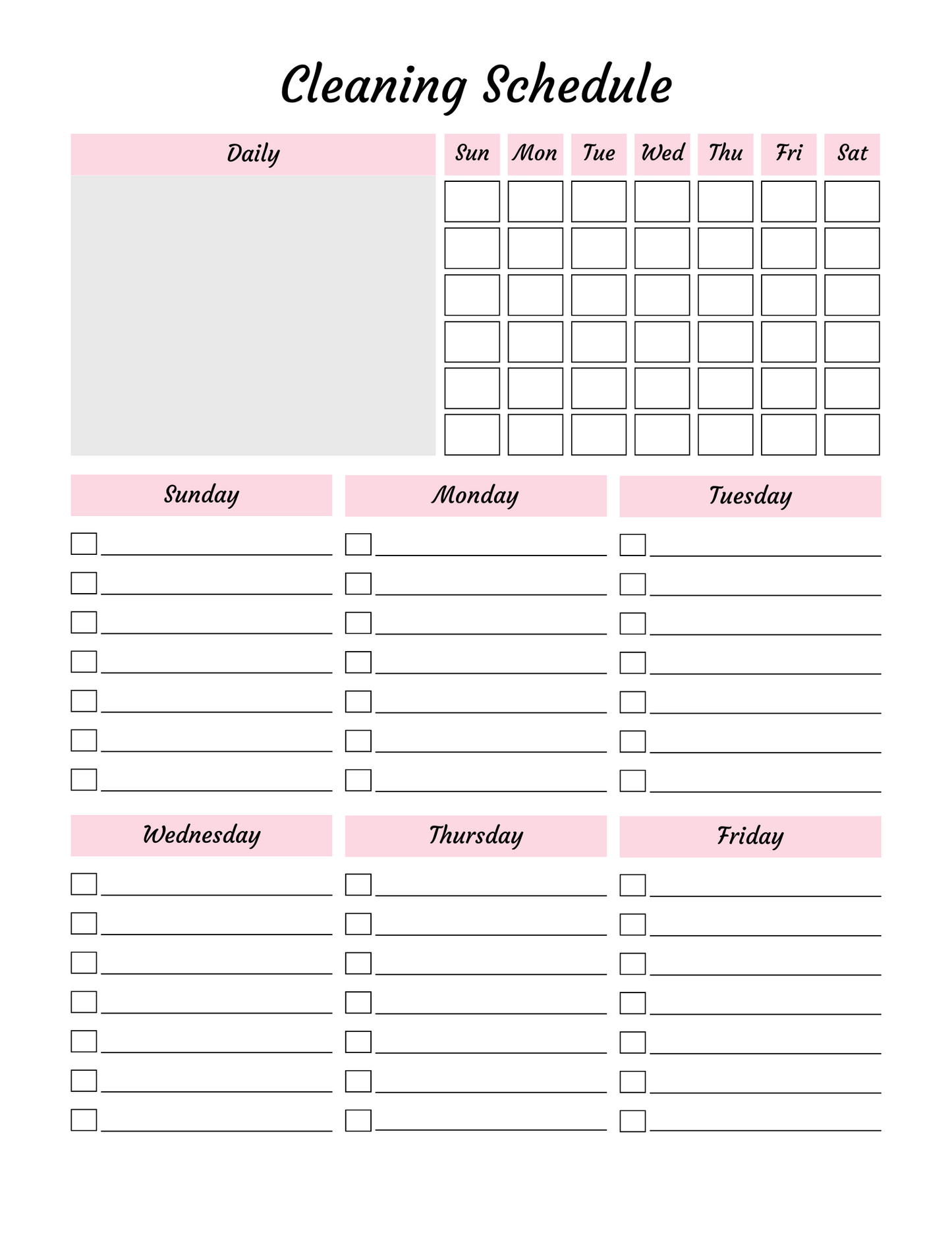 Ultimate Cleaning Planner Bundle