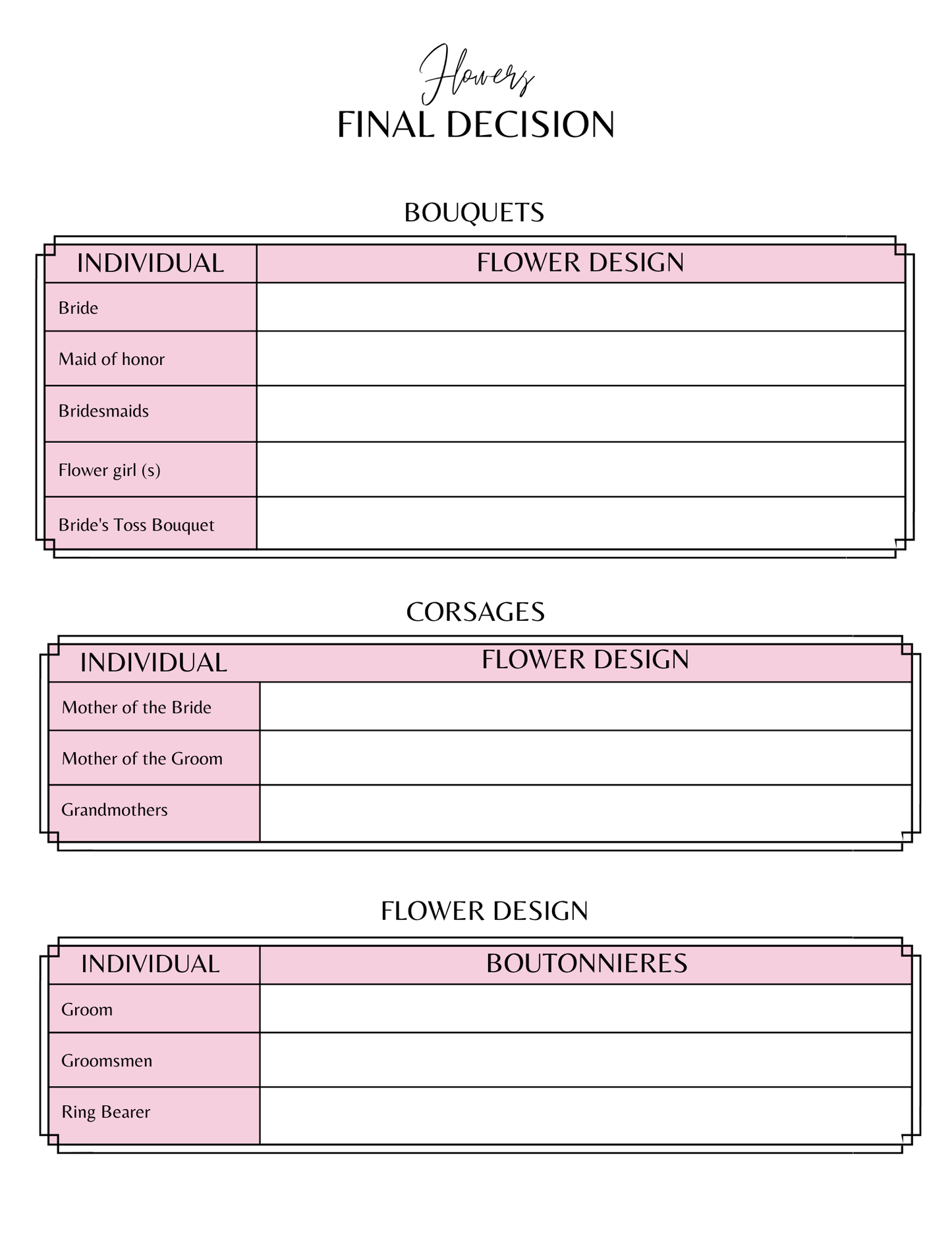 Wedding Digital Planner