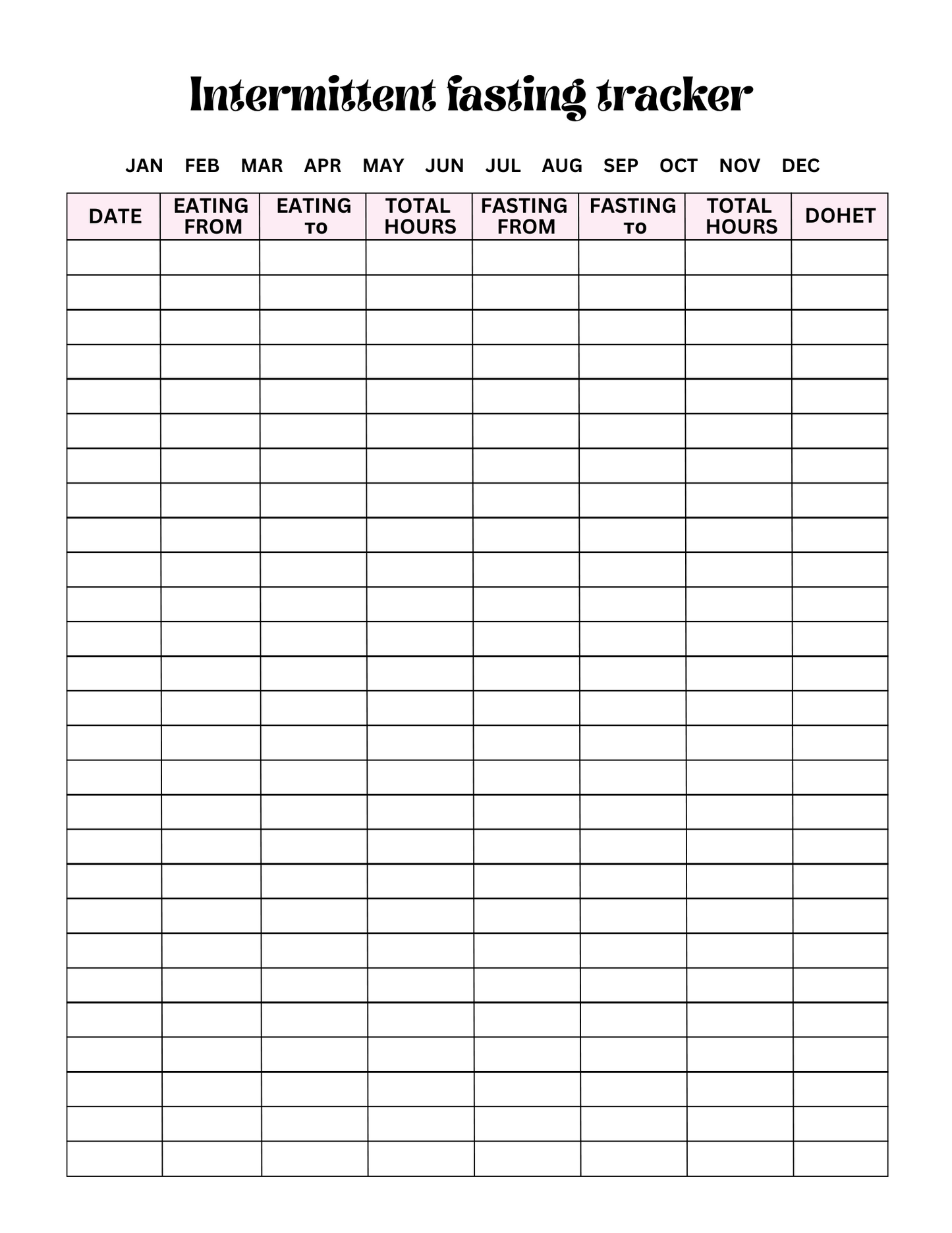 Fitness Digital Planner
