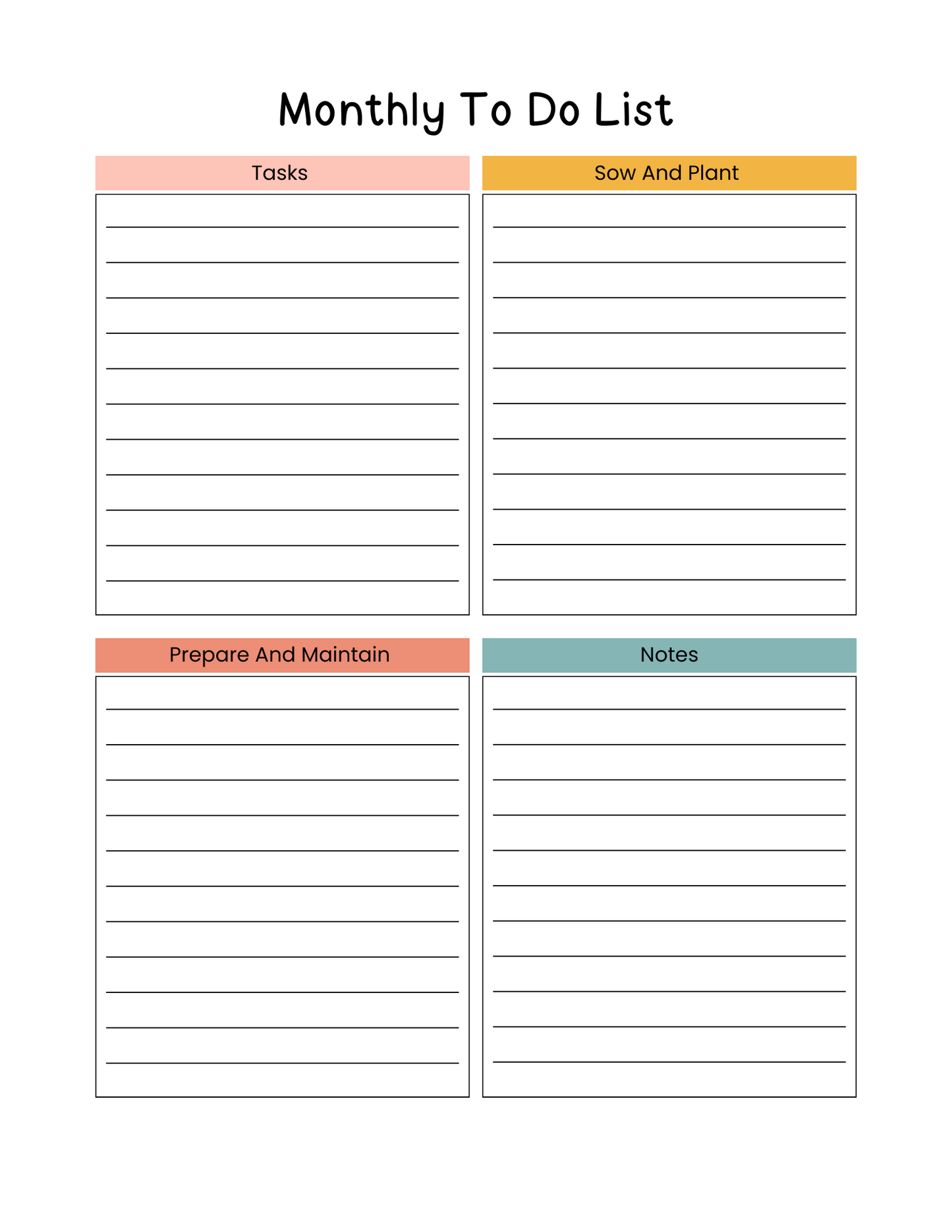 House Plant Care Planner