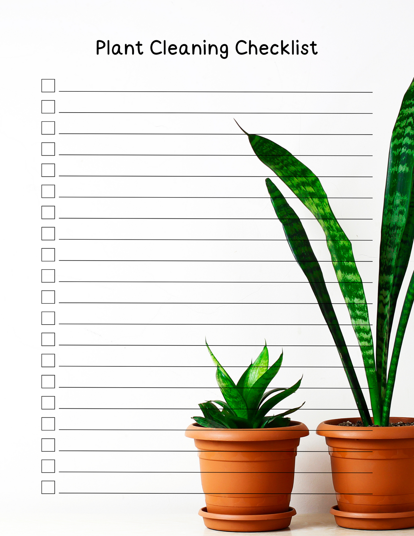 House Plant Care Planner