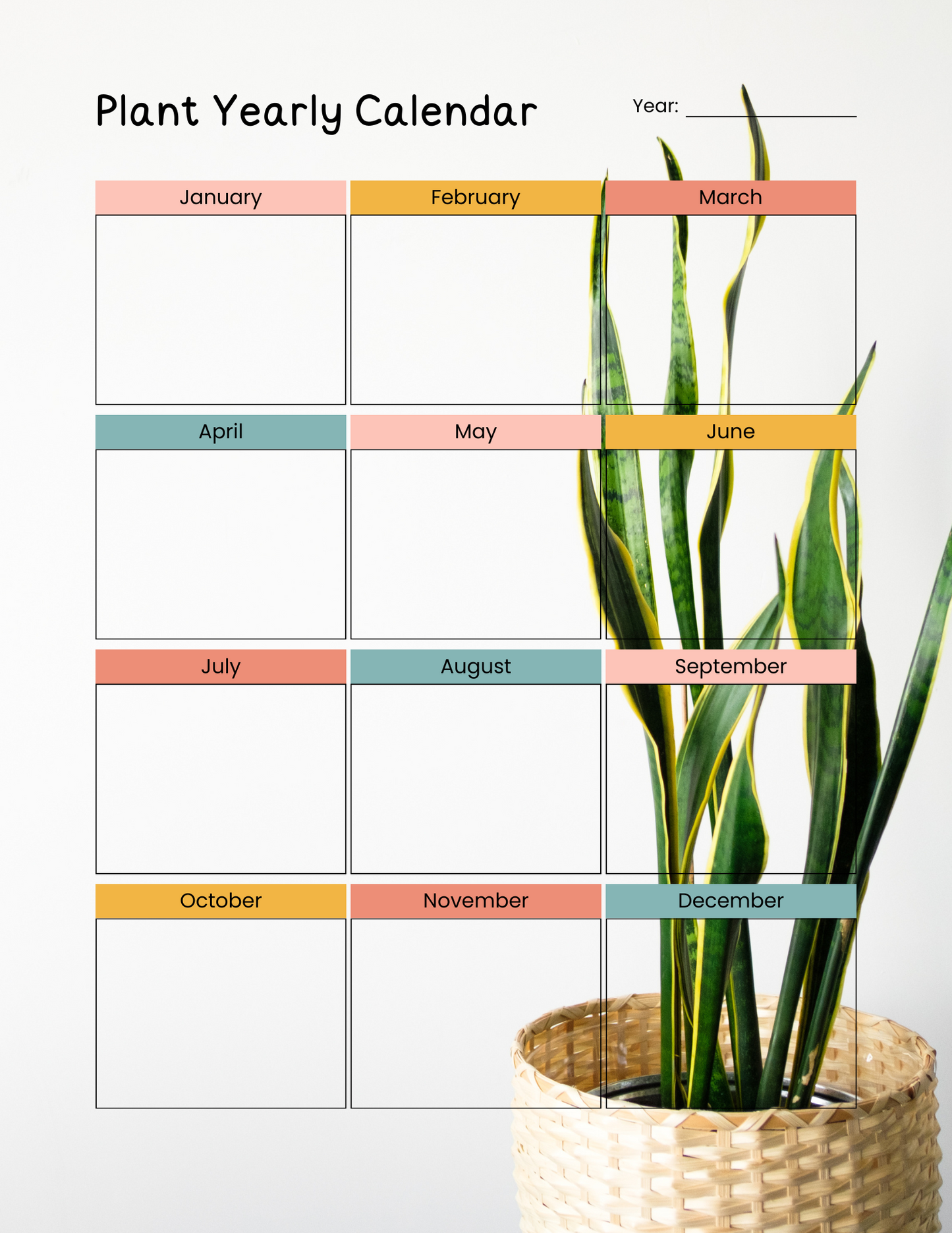 House Plant Care Planner