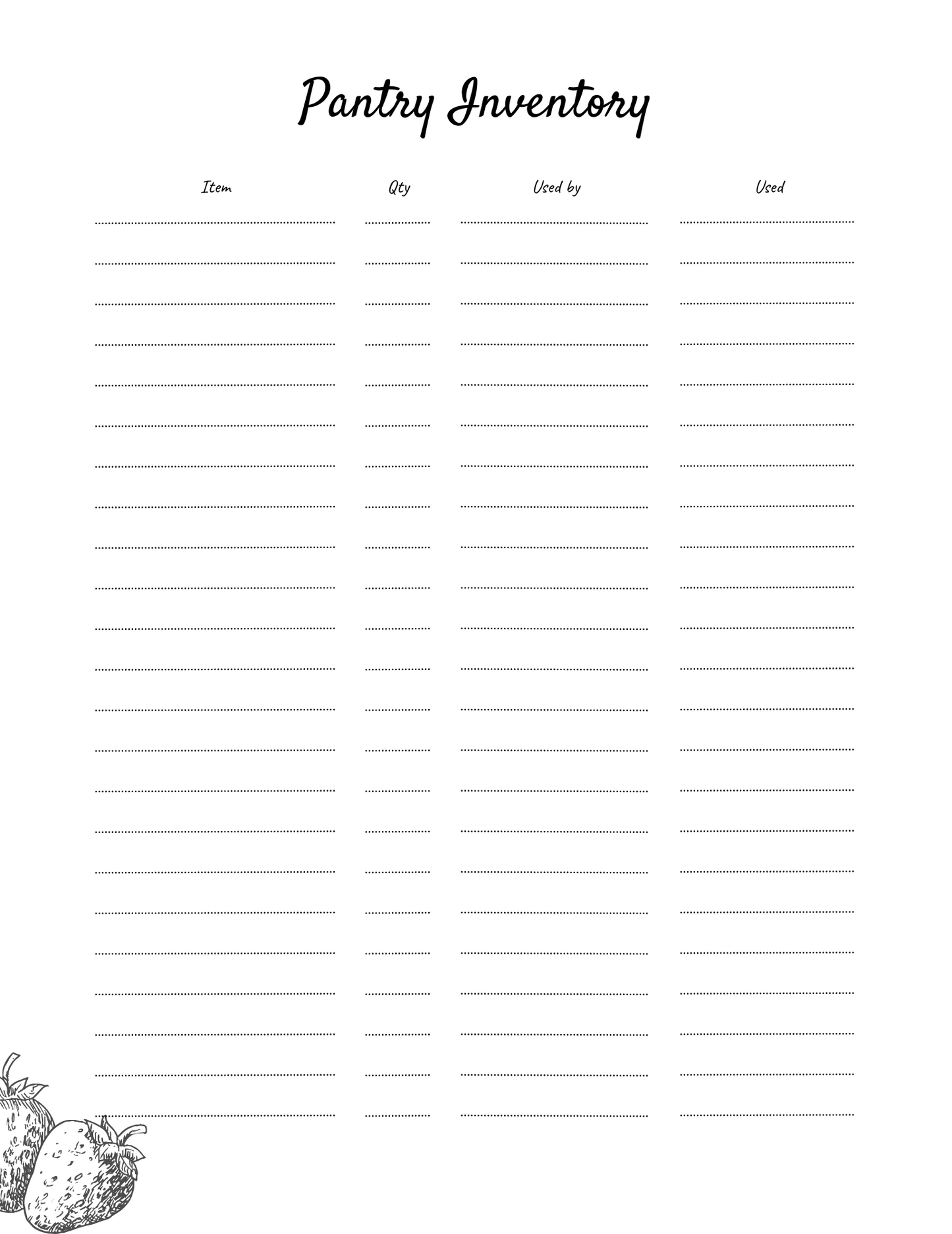 Recipe Book Digital Planner