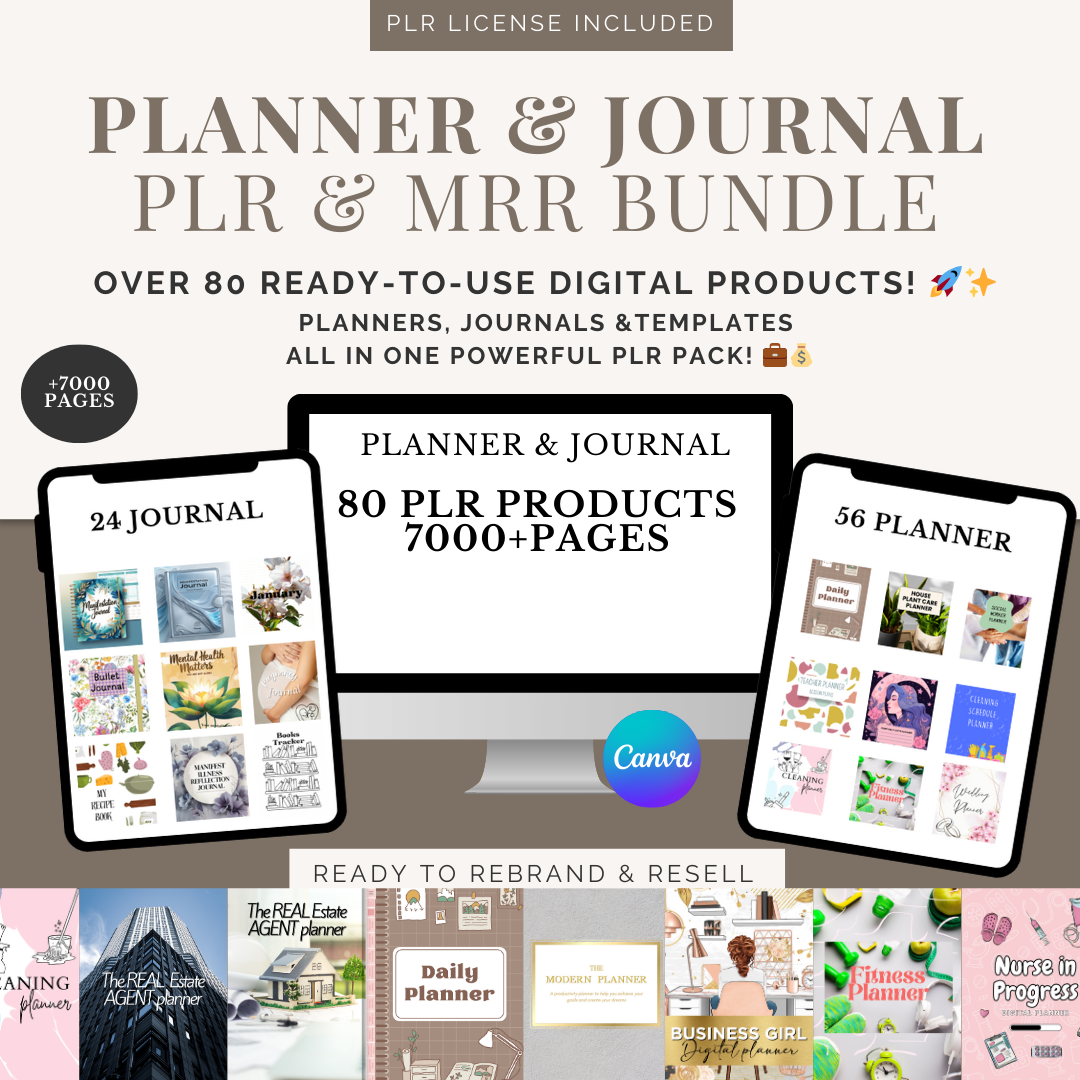 PLR PLANNER & JOURNAL PACK