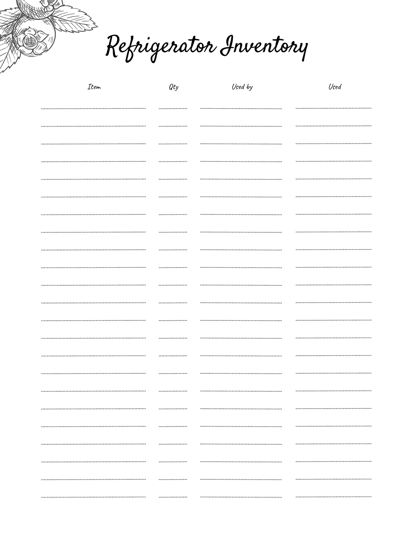Recipe Book Digital Planner