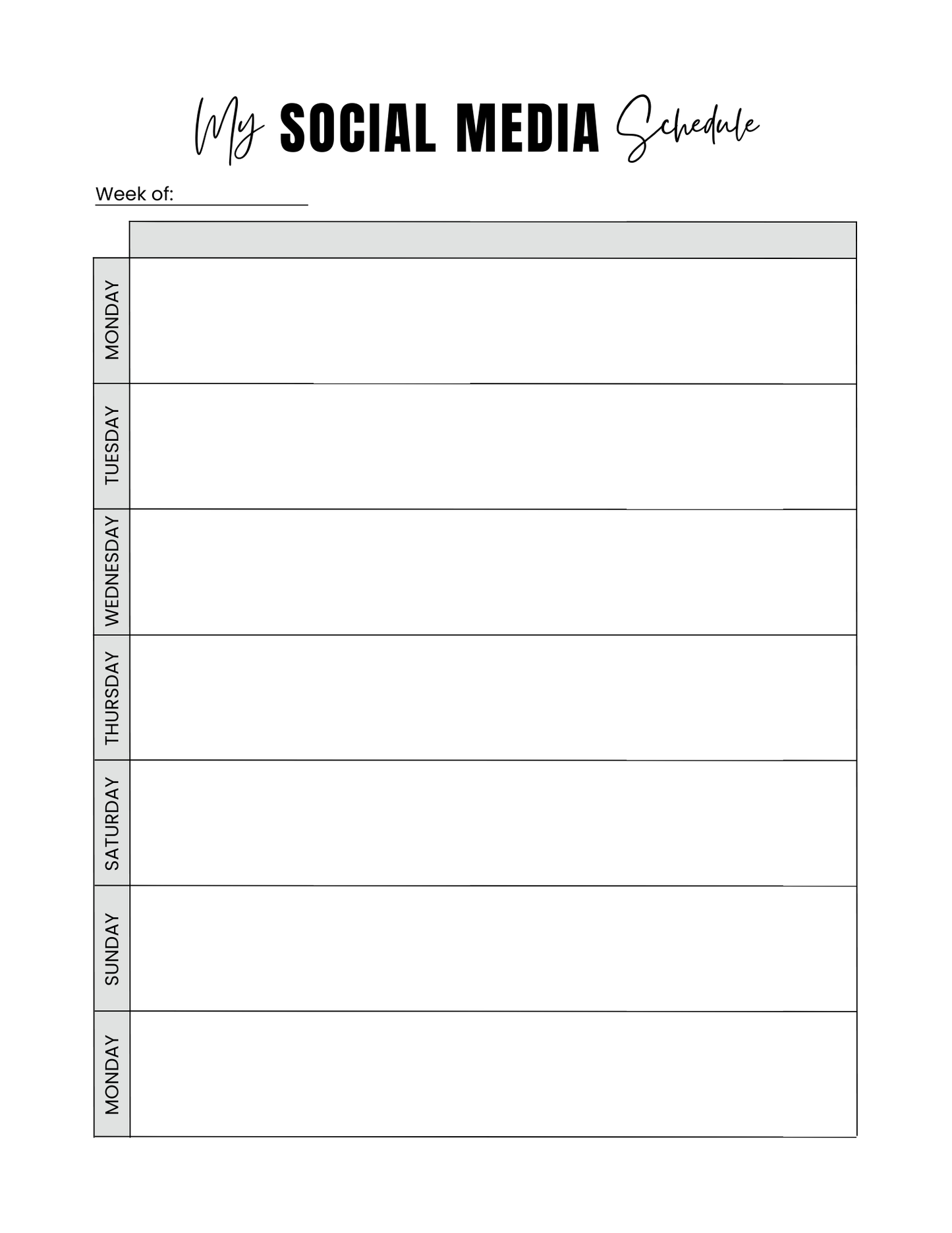 Social Media Planner