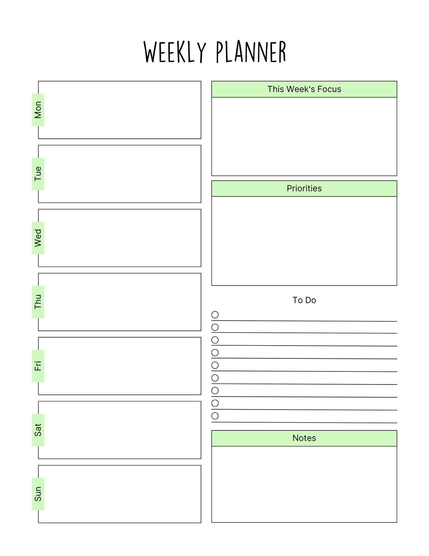 Mental Health Printable Journal