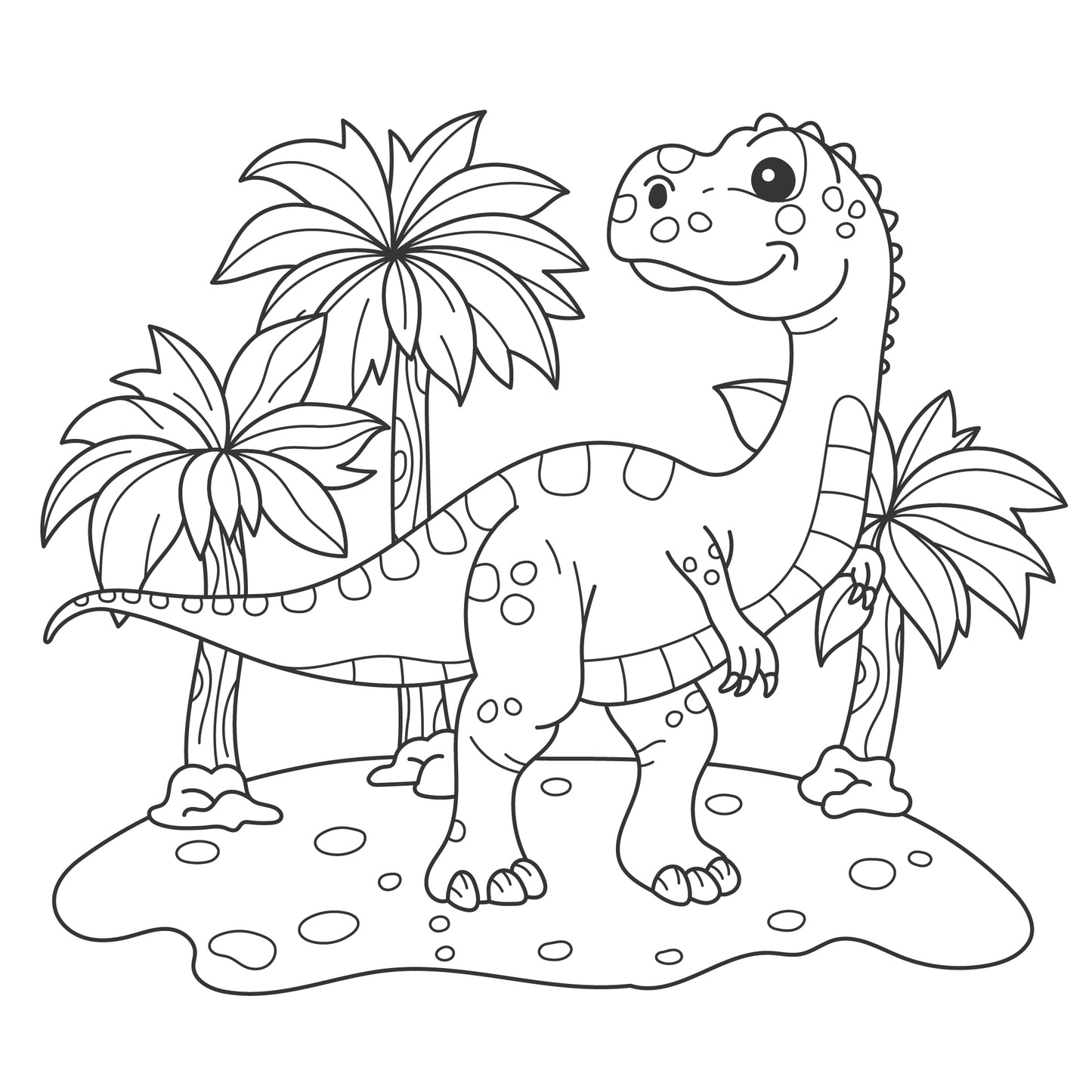 25 Pages Dinosaurs Coloring Sheet